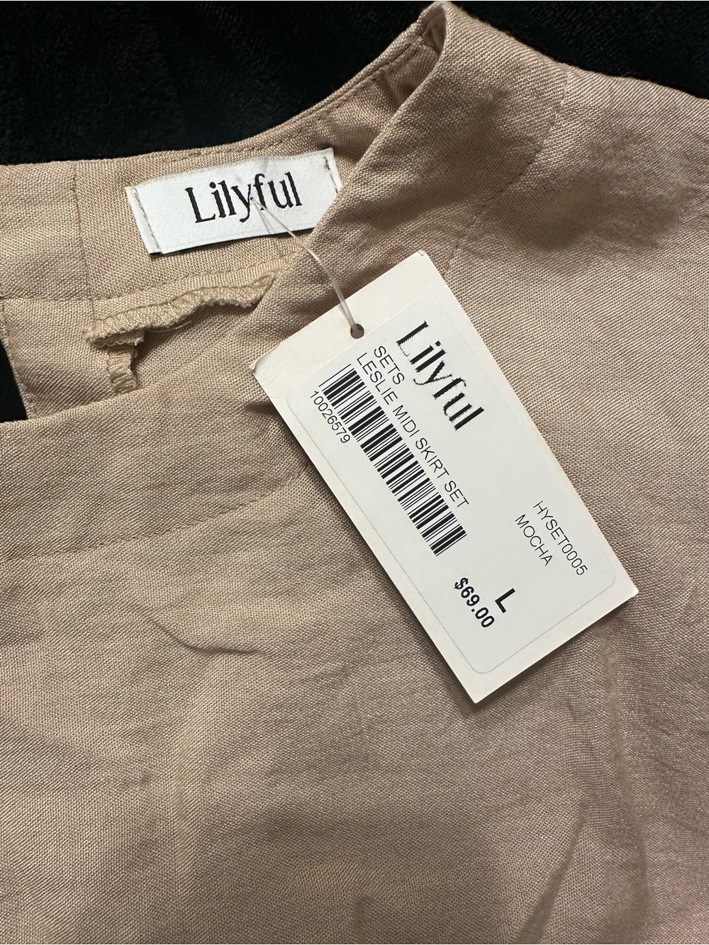 Lilyful Mocha Crop Top - Women’s Linen-Blend Crop
